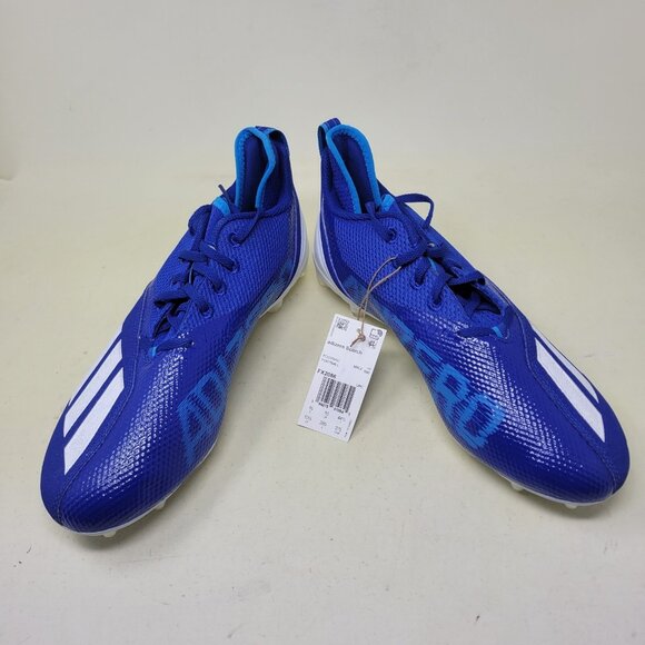 adidas Adizero Scorch Football Cleat Men\'s Size 10.5 Blue FX2086 NWOB